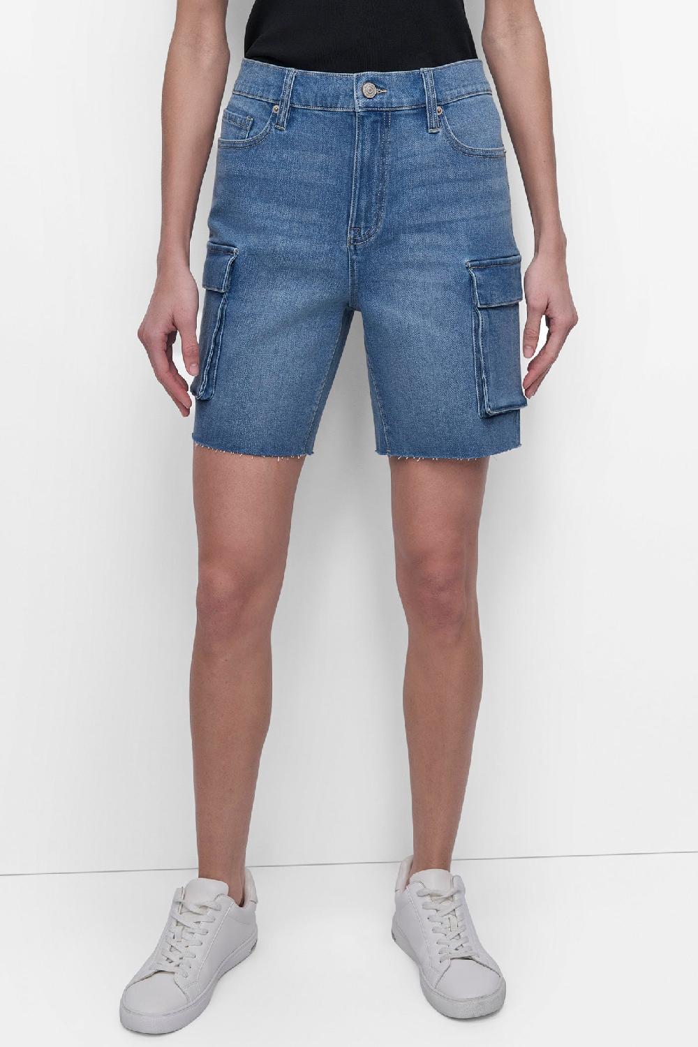 dkny HIGH RISE UTILITY SHORT MILLSTONE