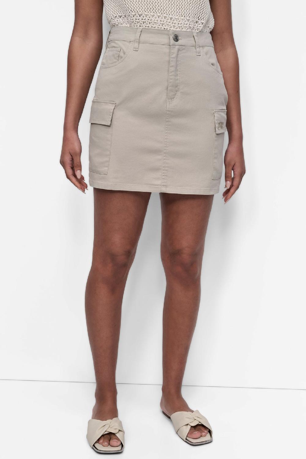 dkny HIGH WAIST CARGO SKIRT Light Fatigue