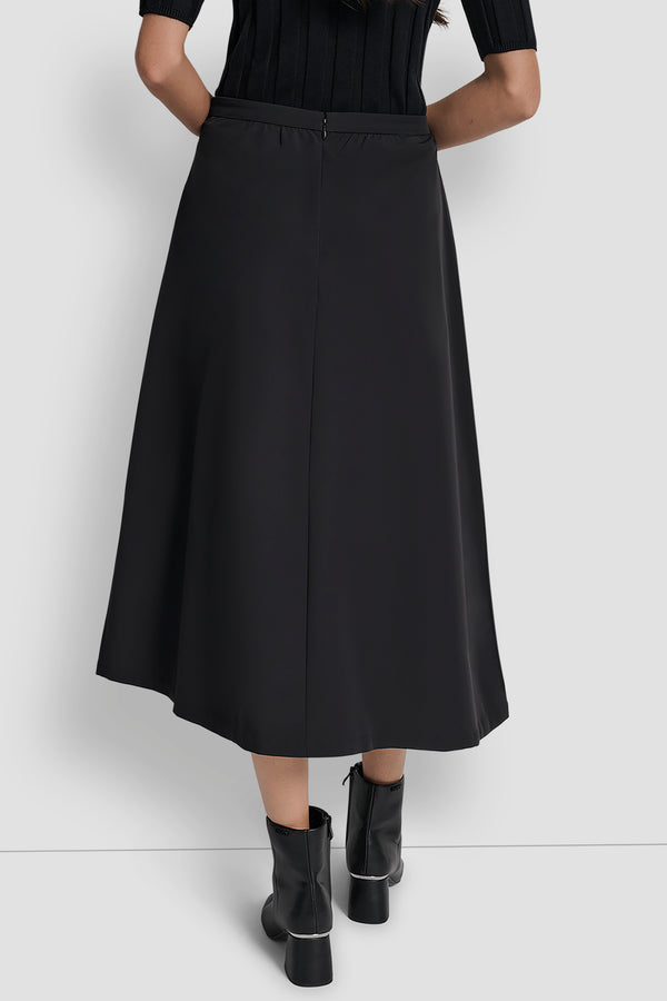Dkny HIGH WAIST CIRCLE SKIRT Black