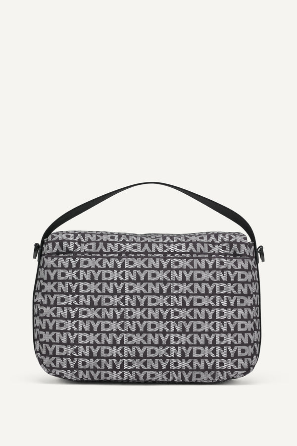 Dkny JENNY FLAP SHOULDER BAG Black