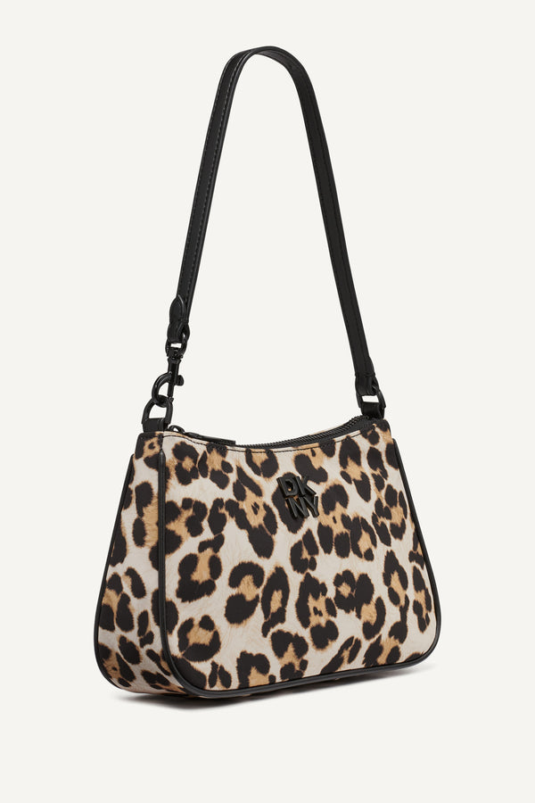 Dkny JENNY SHOULDER BAG LEOPARD