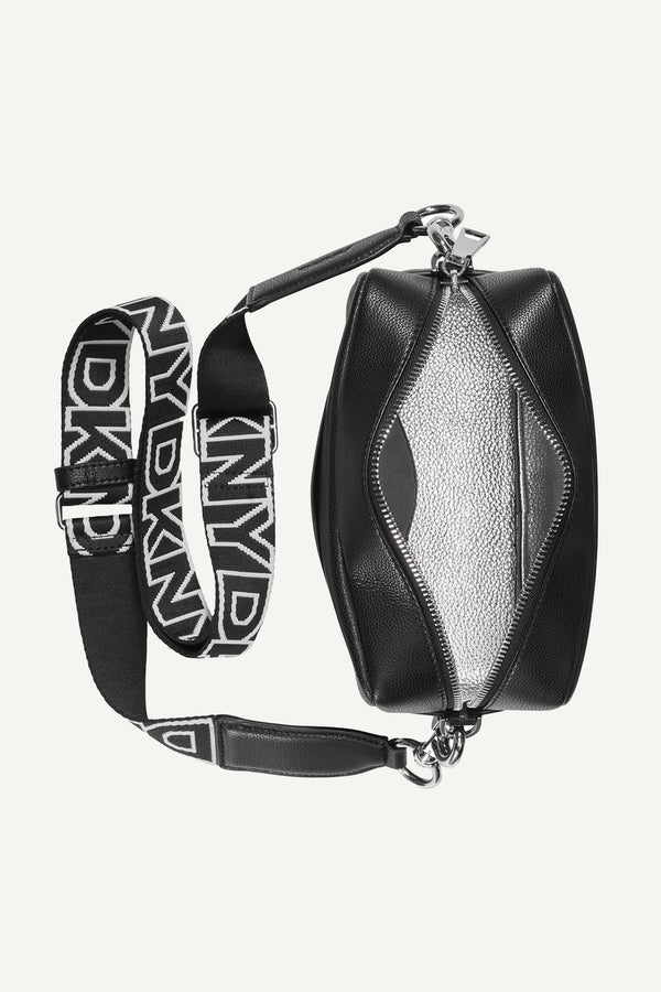 Dkny KENZA CAMERA BAG BLACK/SILVER