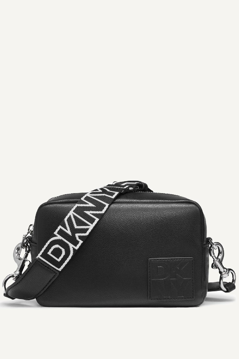 dkny KENZA CAMERA BAG BLACK/SILVER