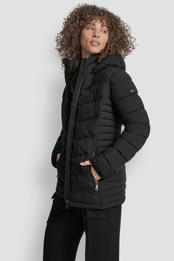 Dkny LIGHTWEIGHT PUFFER JACKET Black