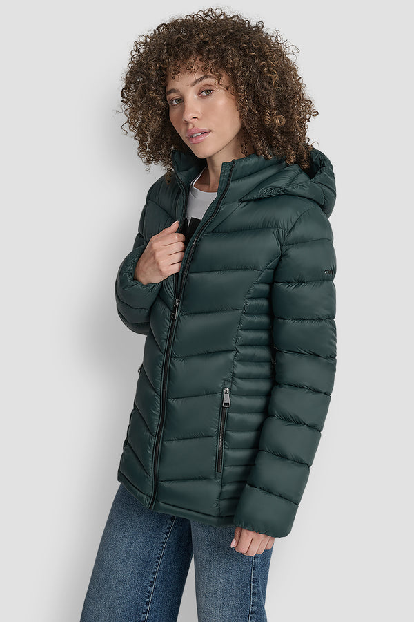 Dkny LIGHTWEIGHT PUFFER JACKET MALACHITE