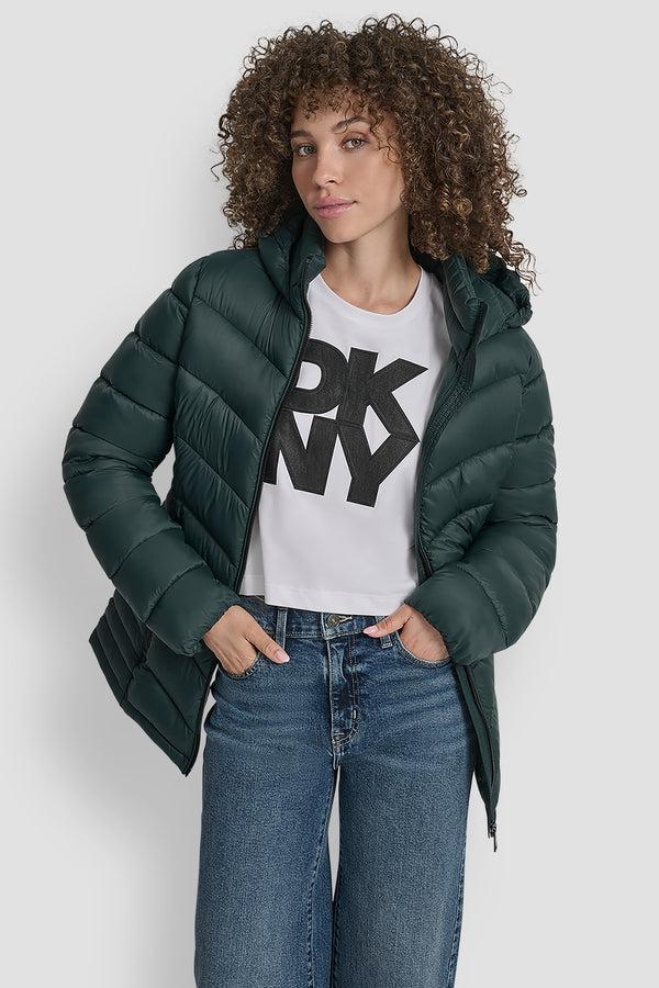 Dkny LIGHTWEIGHT PUFFER JACKET MALACHITE