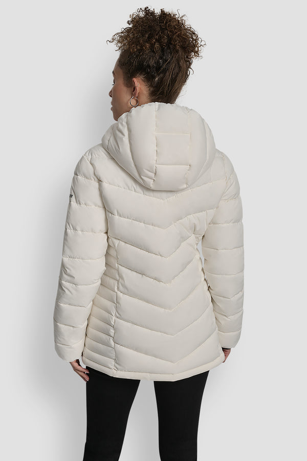 Dkny LIGHTWEIGHT PUFFER JACKET PEARL