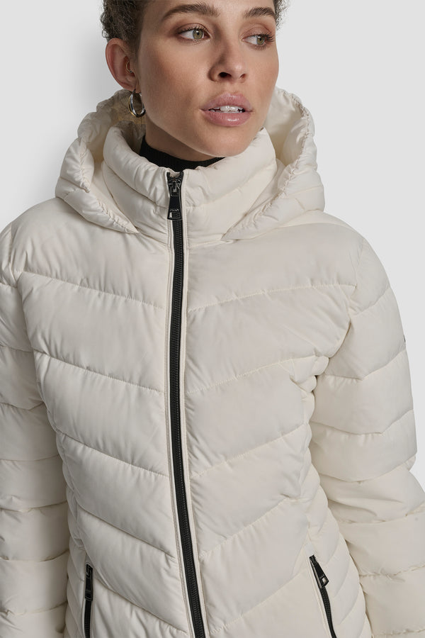Dkny LIGHTWEIGHT PUFFER JACKET PEARL