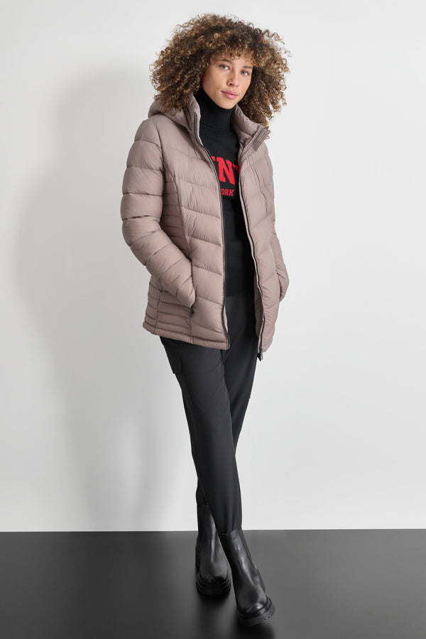 Dkny LIGHTWEIGHT PUFFER JACKET Purple