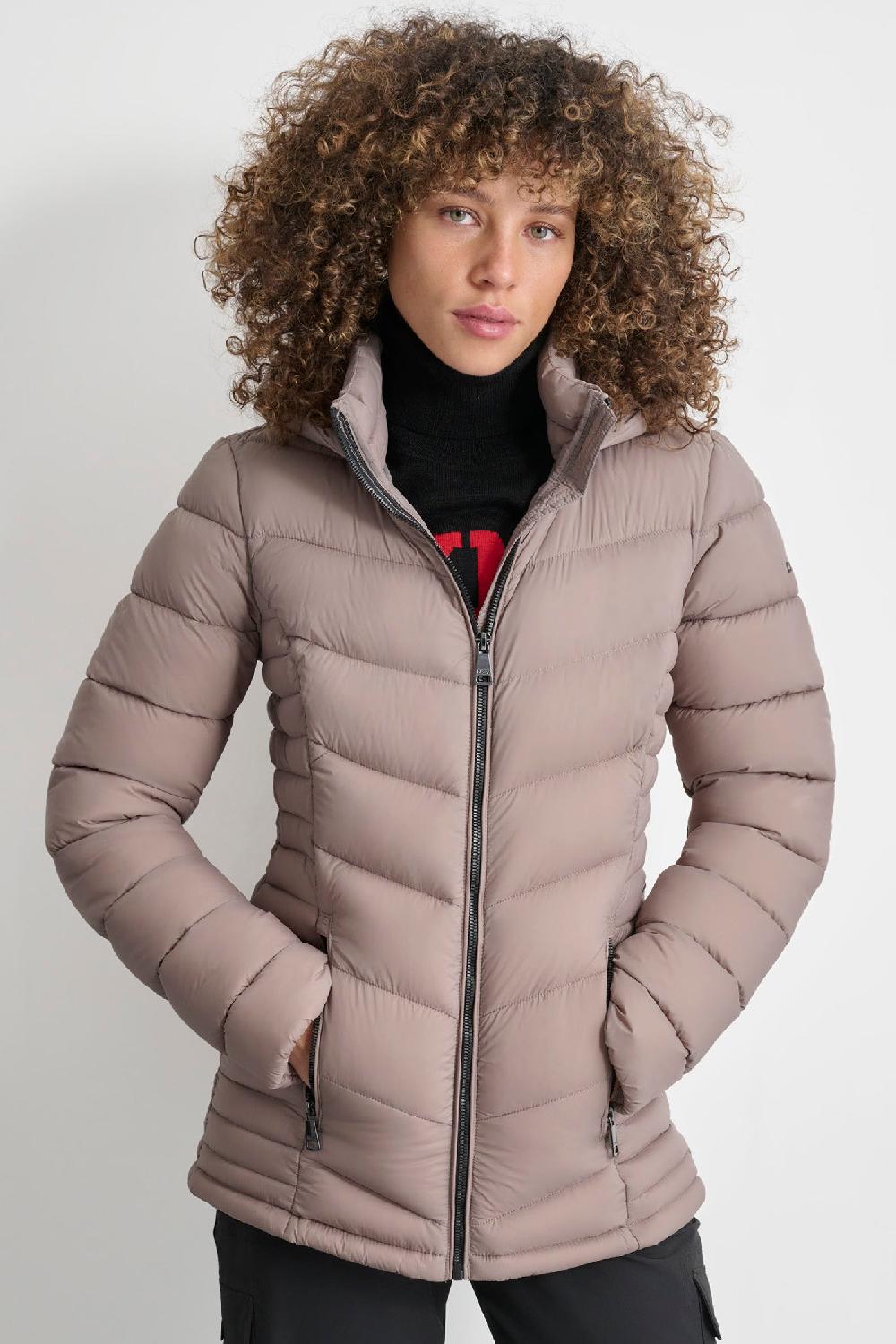 dkny LIGHTWEIGHT PUFFER JACKET Purple