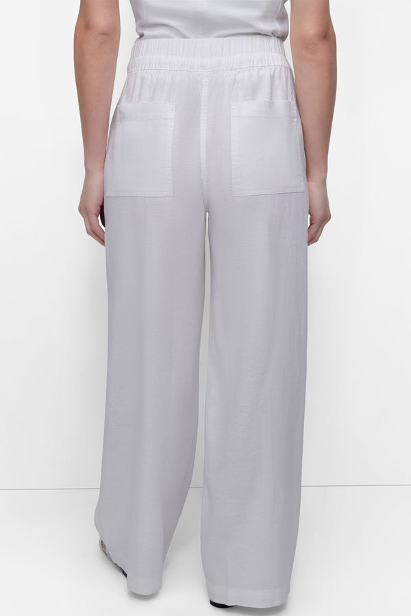 Dkny LINEN VISCOSE PULL ON PANT White