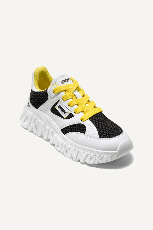 Dkny LOCKPORT LACE UP SNEAKER BLACK/WHITE