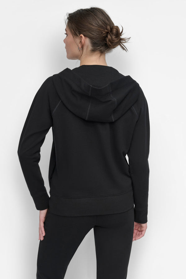 Dkny LOGO DRAWSTRING PERFORMANCE HOODIE Black