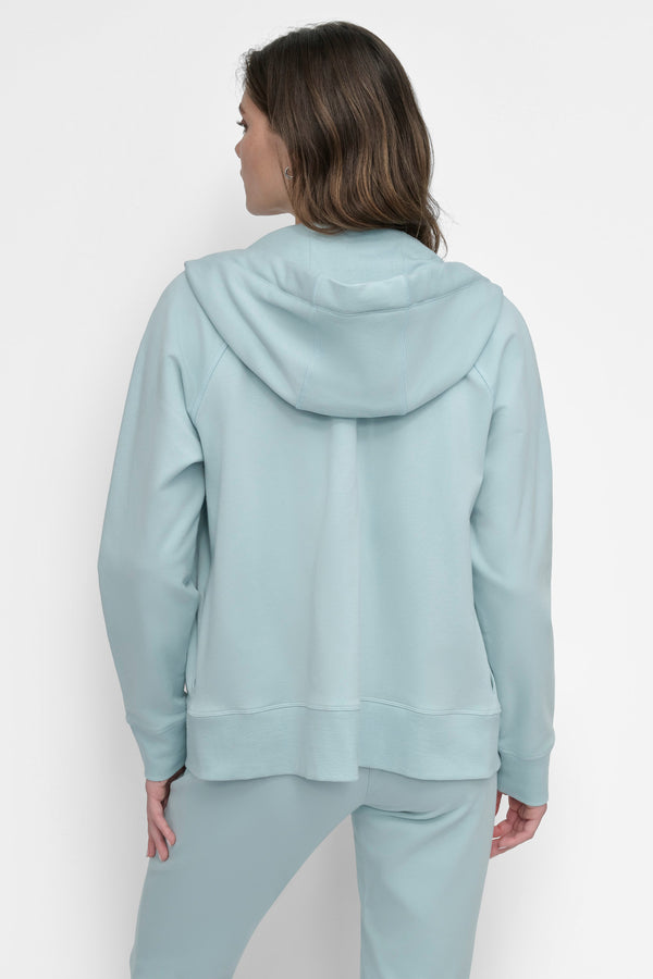 Dkny LOGO DRAWSTRING PERFORMANCE HOODIE MINERAL
