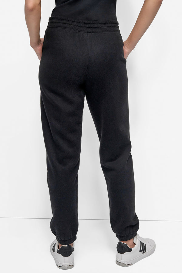 Dkny LOGO-EMBOSSED SLIM JOGGER Black