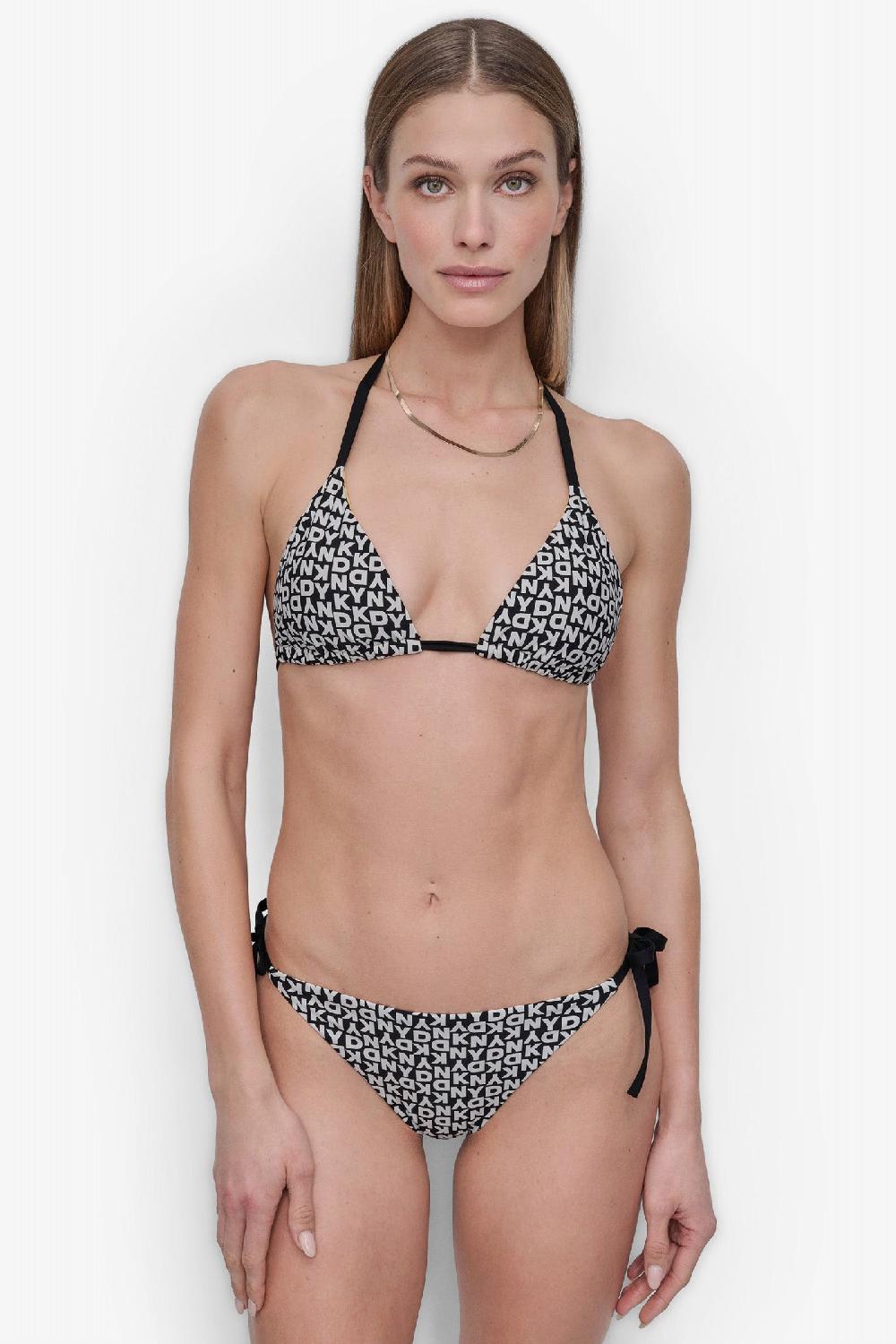 dkny LOGO TRIANGLE STRING BIKINI DKNY LOGO