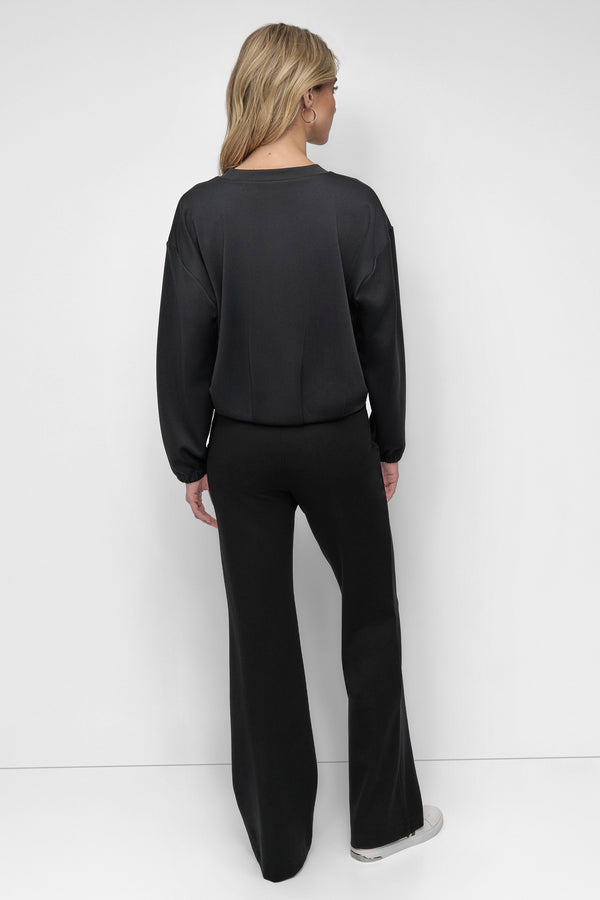 Dkny LONG SLEEVE SOFT HAND SCUBA SOHO CREW Black