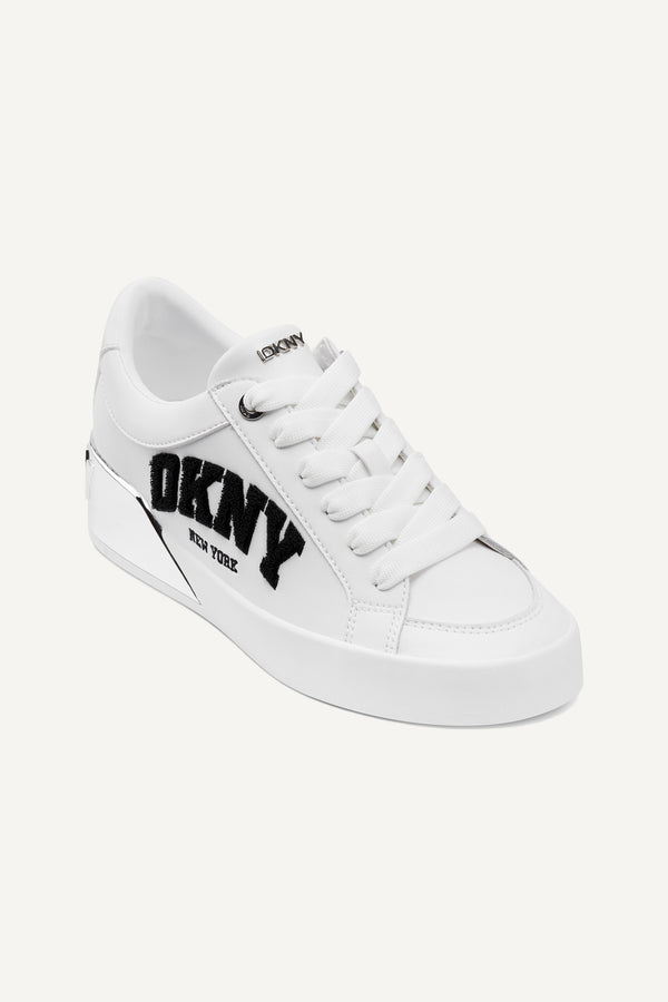 Dkny MABEN VARSITY LACE UP SNEAKER White