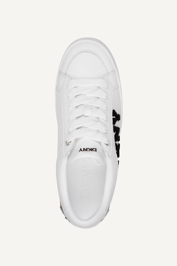 Dkny MABEN VARSITY LACE UP SNEAKER White