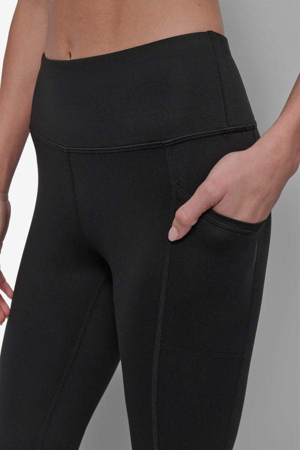 Dkny MID-RISE MINI COMPRESSION CAPRI PANT Black