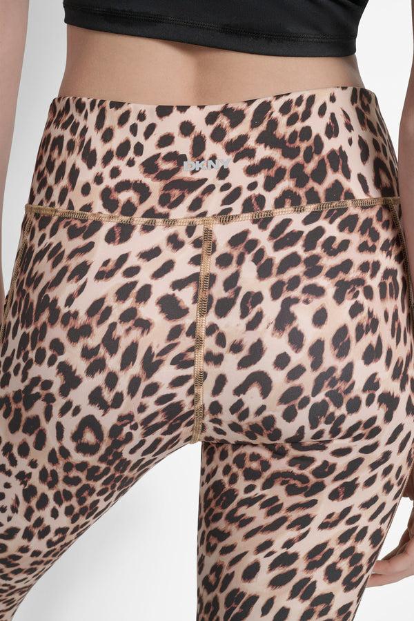 Dkny MID-RISE PRINTED 7/8-LENGTH LEGGING Black
