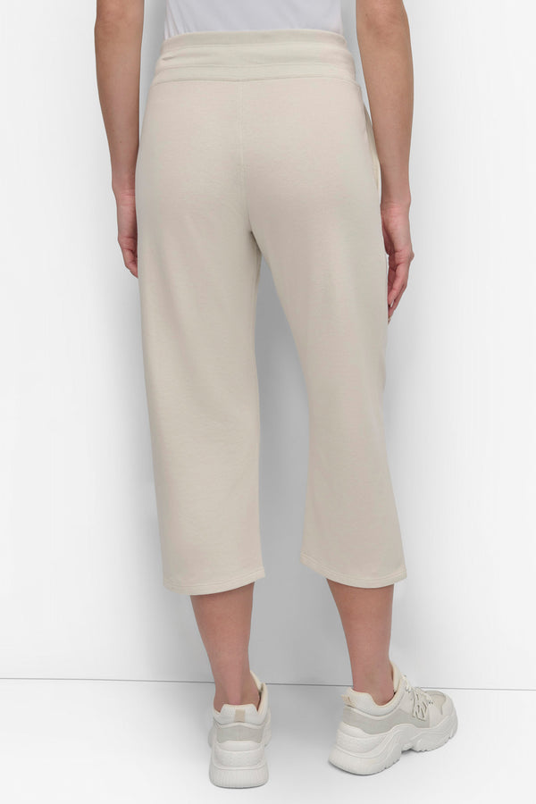 Dkny MINI STUD LOGO CROP PANT Light City Khaki