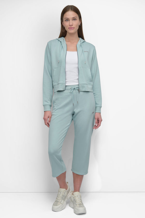 Dkny MINI STUD LOGO CROP PANT Mineral