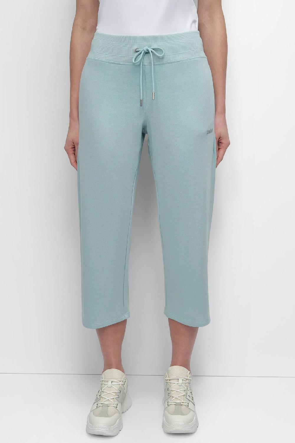 dkny MINI STUD LOGO CROP PANT Mineral