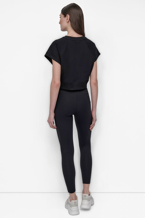 Dkny MINI STUD LOGO RAGLAN PULLOVER Black