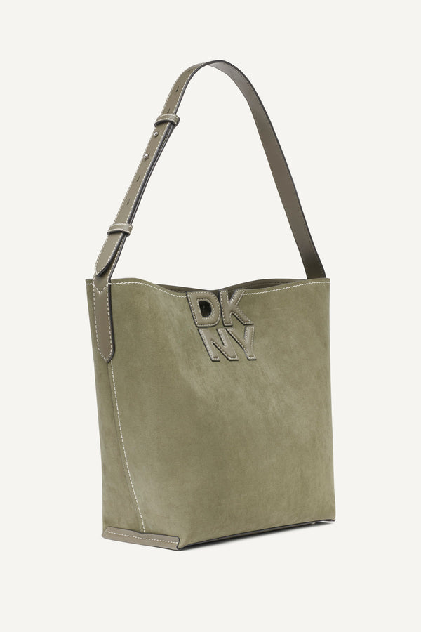 Dkny NICOLE LOGO BUCKET BAG Utility Green