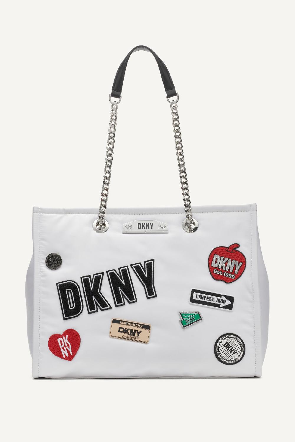 dkny NYC CAPSULE TOTE MARSHMALLOW/BLACK
