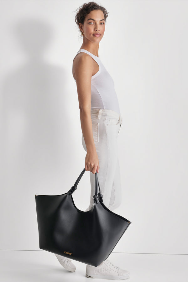 Dkny PAULA COMMUTER LARGE TOTE Black