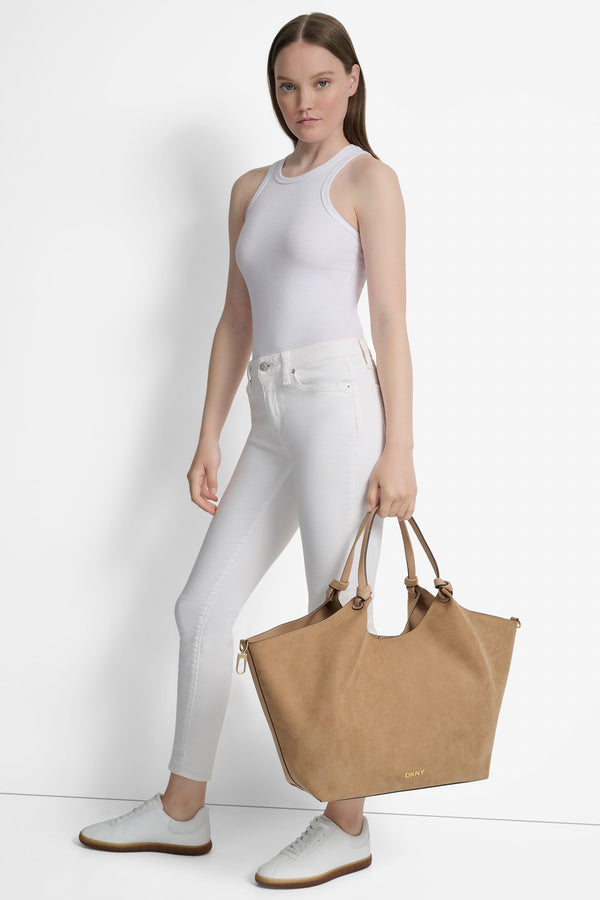 Dkny PAULA COMMUTER LARGE TOTE UTILITY GREEN