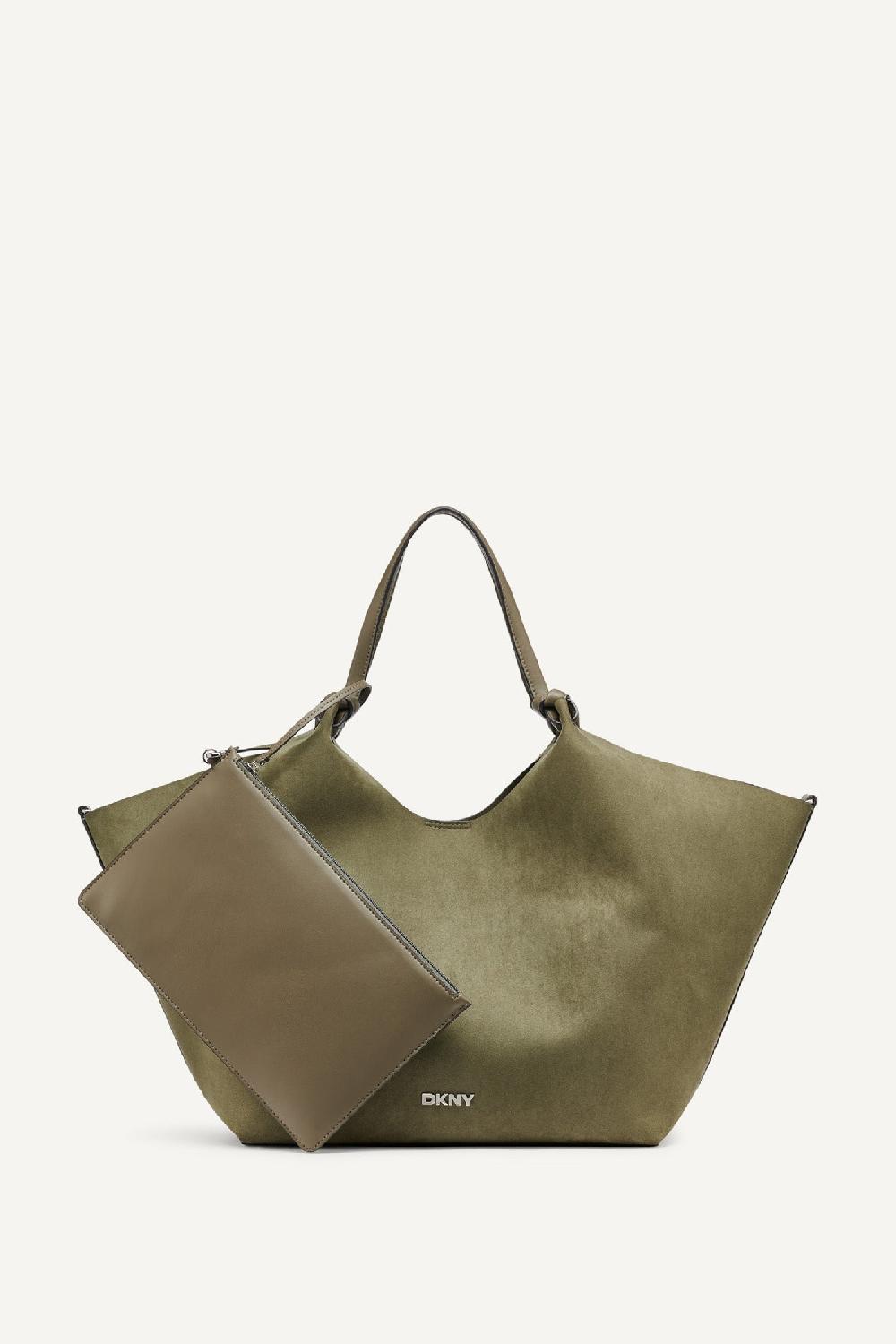 dkny PAULA COMMUTER LARGE TOTE UTILITY GREEN