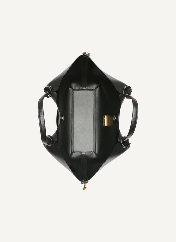 Dkny PAULA COMMUTER MEDIUM TOTE BLACK/GOLD