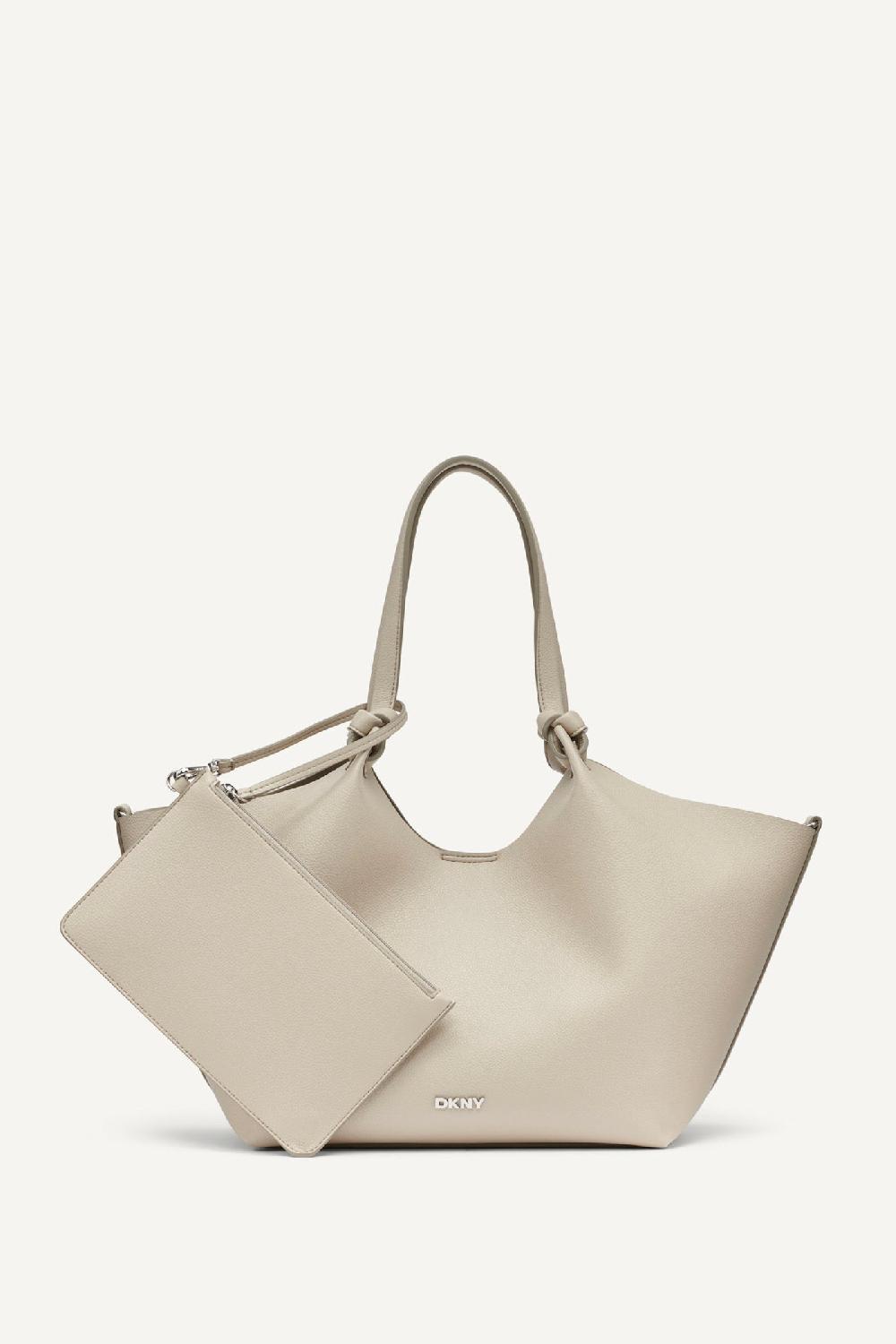 dkny PAULA COMMUTER MEDIUM TOTE LIGHT TAUPE