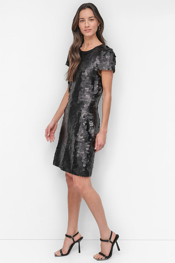 Dkny PIALLETTES SHIFT DRESS Black