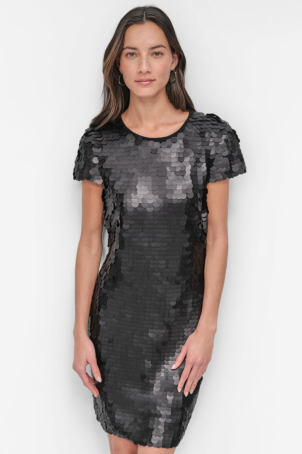 Dkny PIALLETTES SHIFT DRESS Black