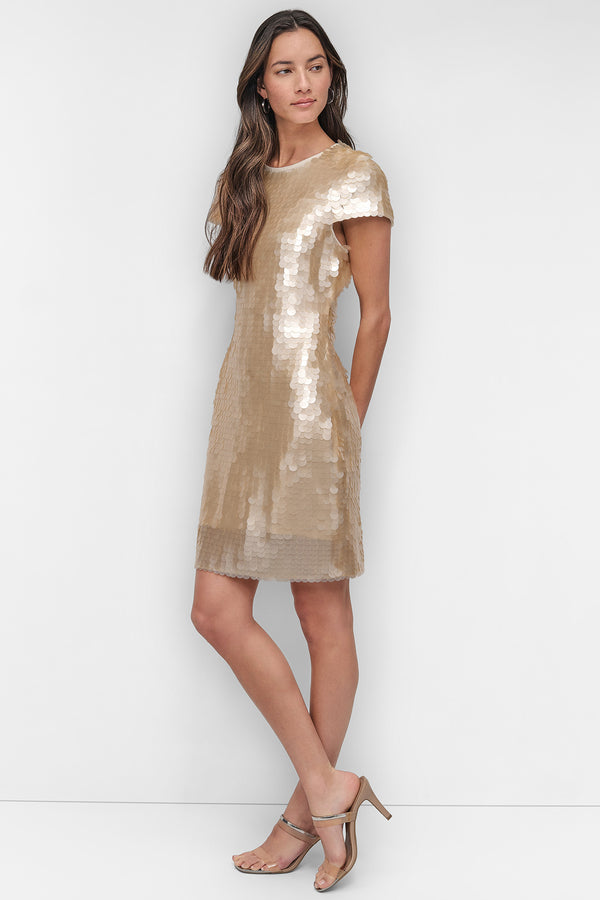 Dkny PIALLETTES SHIFT DRESS Chino Khaki