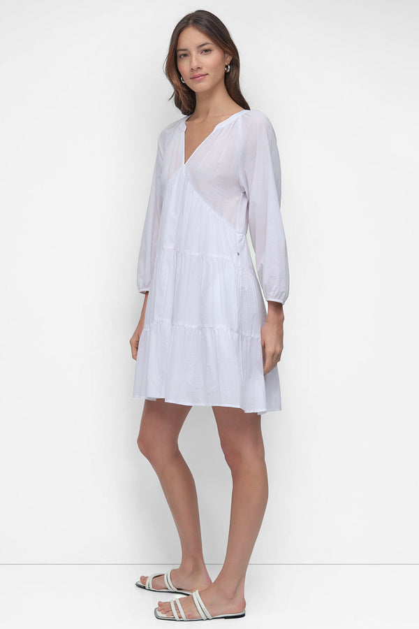 Dkny RAGLAN SLEEVE TIERED White