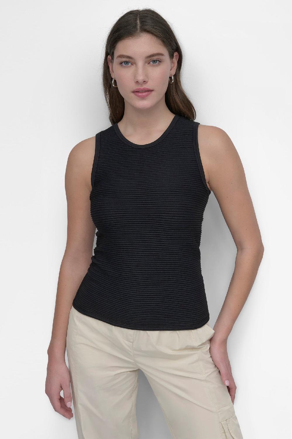 dkny SEAMLESS TOP Black