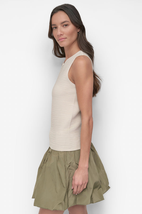 Dkny SEAMLESS TOP LIGHT CITY KHAKI