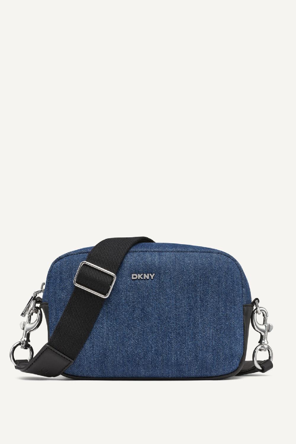 dkny SENZA PANELED CAMERA BAG DENIM/BLACK