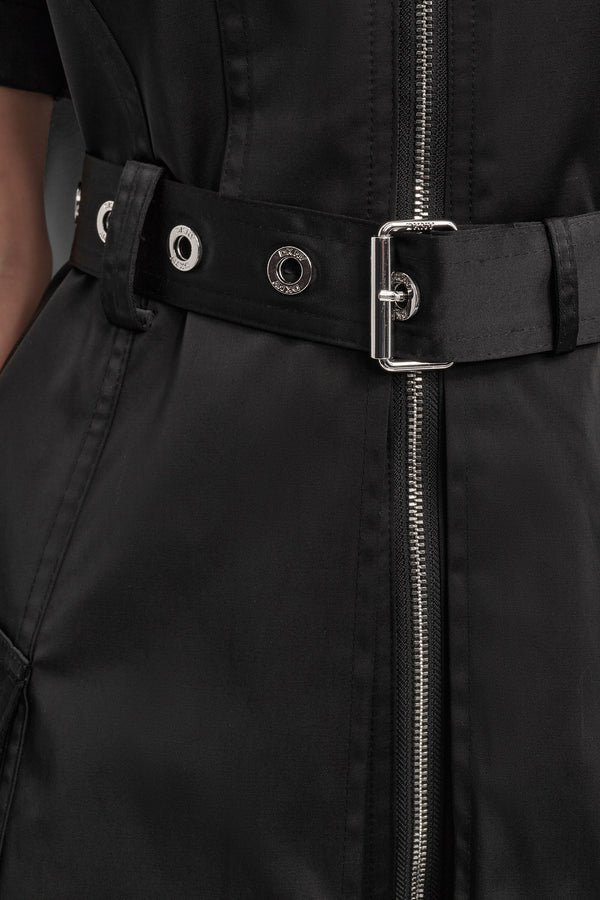 Dkny SHIRT DRESS WITH FRONT ZIPPER Black