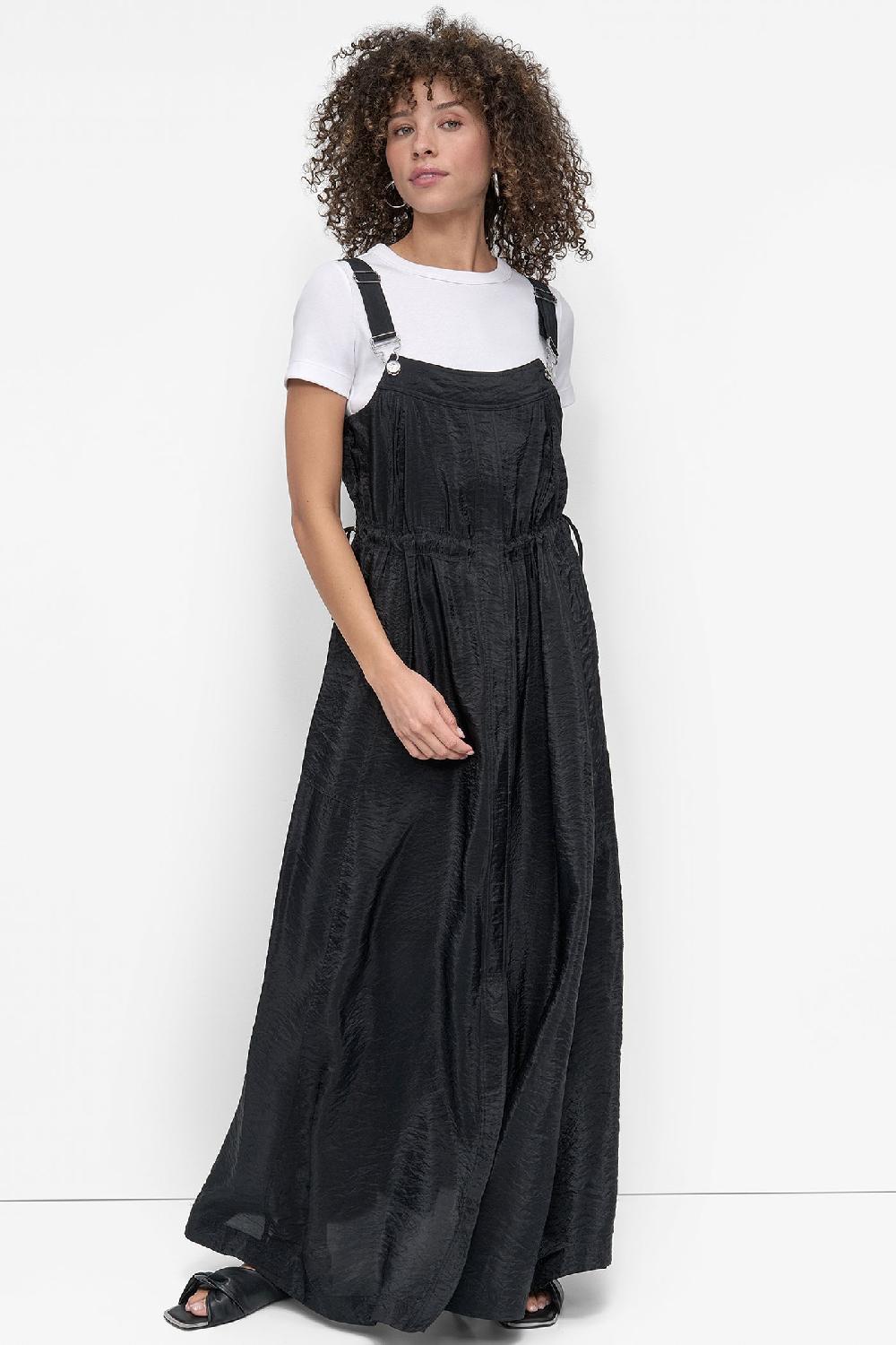 dkny SLEEVELESS OVERALL DRESS Black