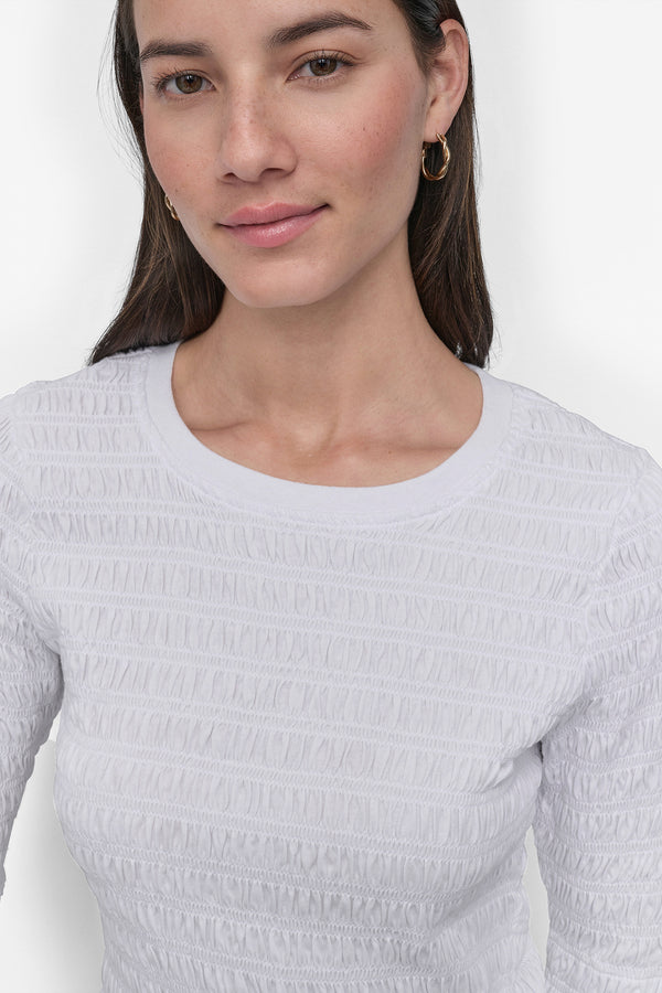 Dkny SMOCKED TEE White