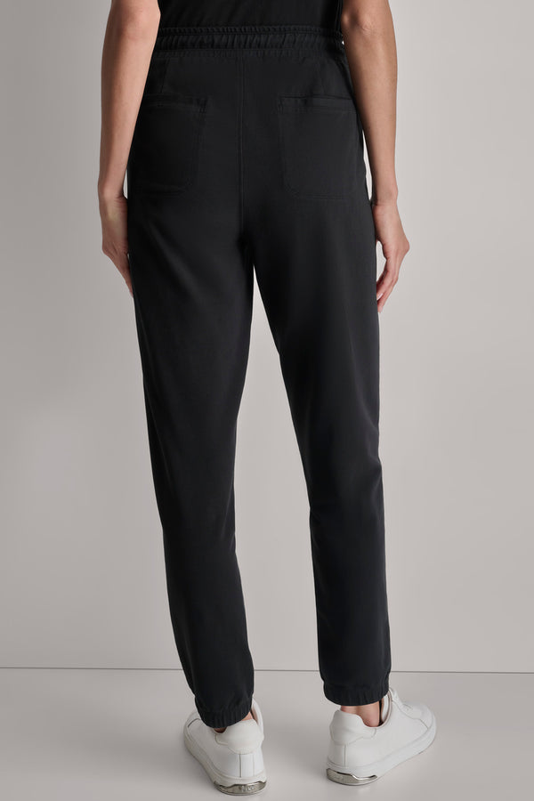 Dkny SMOCKED WAISTBAND JOGGER Black