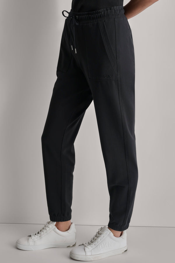 Dkny SMOCKED WAISTBAND JOGGER Black
