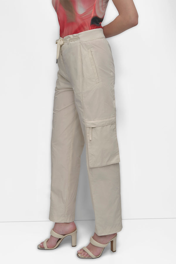 Dkny TAFFETA CARGO PANT LIGHT CITY KHAKI