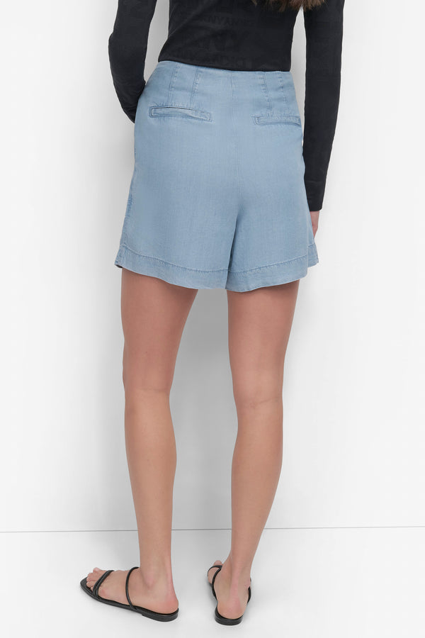 Dkny TENCEL SHORT LIGHT CHAMBRAY